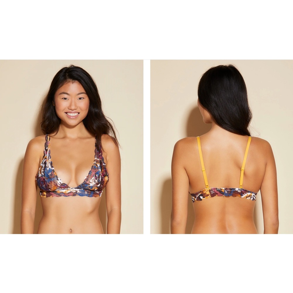 Cosabella African Tiger Never Say Never Tall Triangle Bralette NEVEP1321 Large